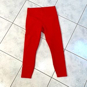 Red Fabletics Powerhold 7/8 Legging